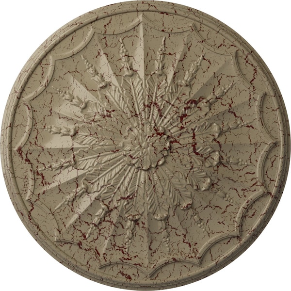 Ekena Millwork Artis Ceiling Medallion, Hand-Painted Gobi Desert Crackle, 27 1/8"OD x 2 5/8"P CM27ARGDC - main